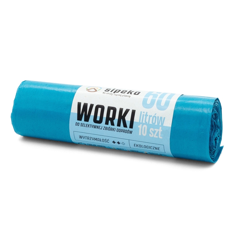 Worki na odpady 60l niebieskie LDPE a'10 szt-bf8c4618676127818626b4f2c4731a4b