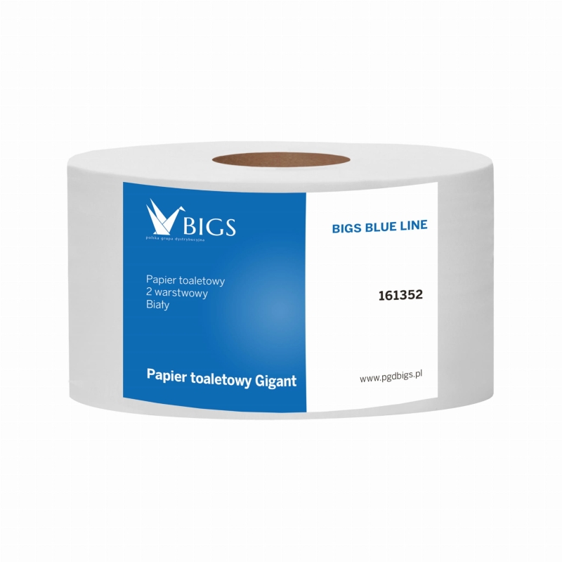 Papier toaletowy BIGS BLUE, 65% białości a'12 szt.-473f3e5efdd737ef2a730e844469efc1