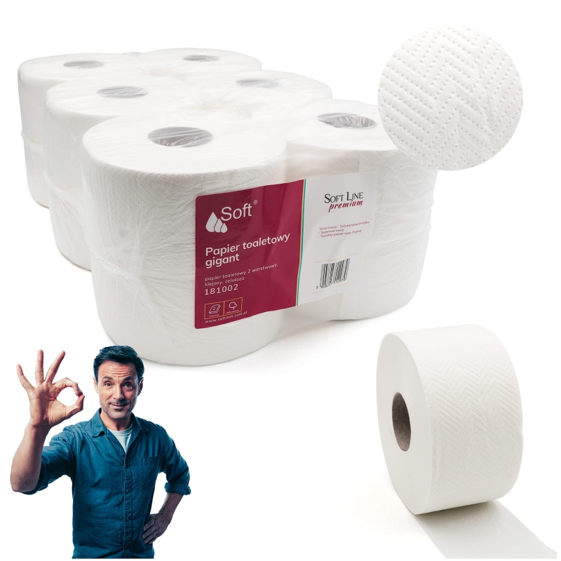 Papier toaletowy Soft Premium Line 2w biały a'12-57a7a62be5b375278260aaa0fff7cc10
