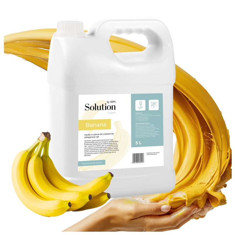 Mydło w pianie o zapachu bananowym, opakowanie 5l-269dc2a2e7667f1b8e9d9c983374ee42