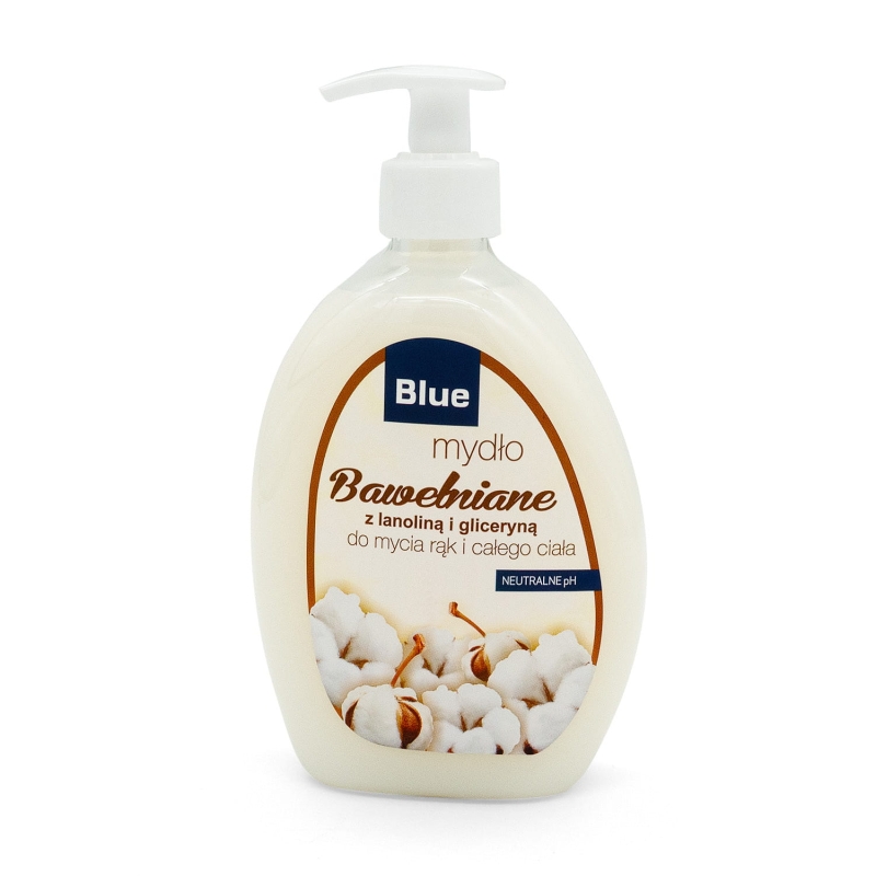 Mydło w płynie z dozownikiem 500 ml Blue Bawełna-23a82a42deb9a45962b5d47194eb25c3 Mydło w płynie z dozownikiem 500 ml Blue Bawełna-23a82a42deb9a45962b5d47194eb25c3