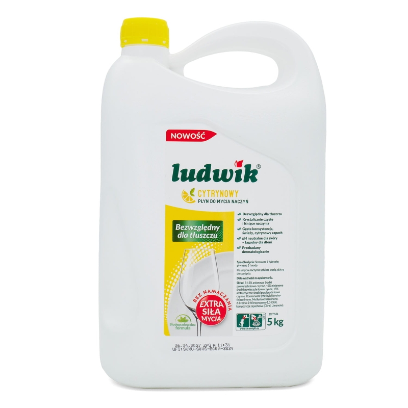Płyn do mycia naczyń Ludwik 5l cytryna-56b0831b083e3175168e362e4428db8c