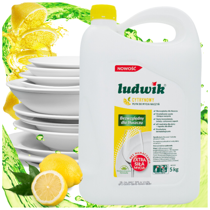 Płyn do mycia naczyń Ludwik 5l cytryna-8e16fb96db207fdc0af70ab288c5c64a