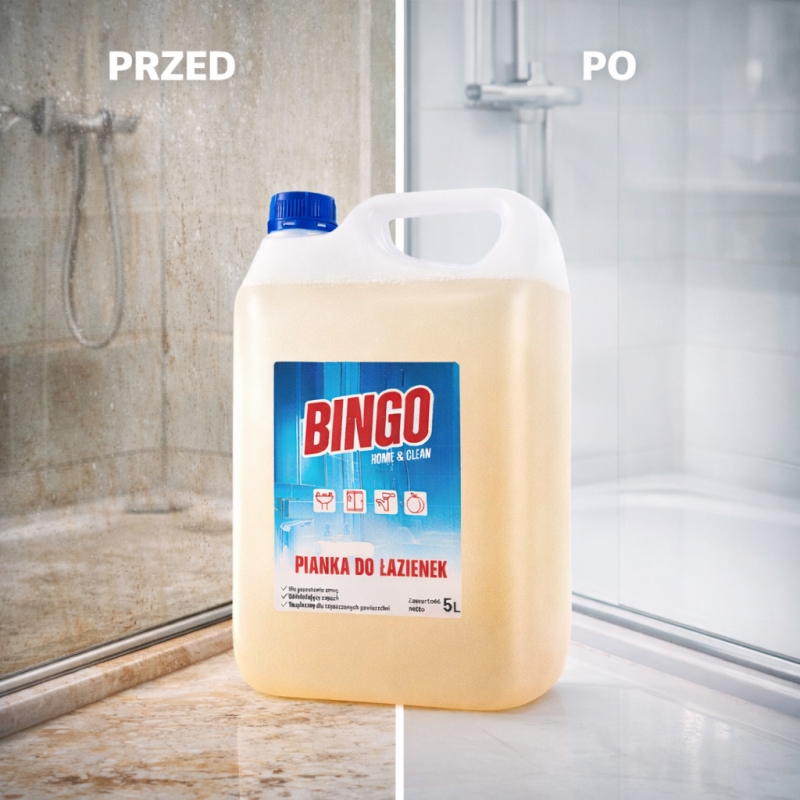 Bingo pianka do łazienek 5l zapach brzoskwini-2cbe12d933d5296e770c4641fbd62060