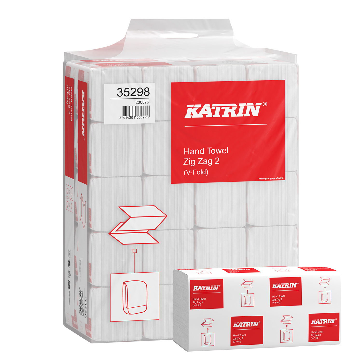 Ręcznik Katrin Classic 2w 4000 szt.biały handypack
